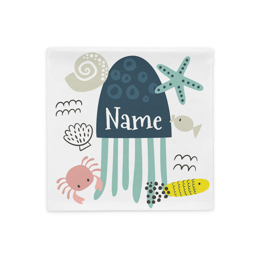 Personalized Name Pillow - Sea Creatures