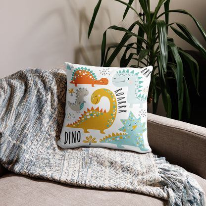 Personalized Name Pillow - Dinosaurs