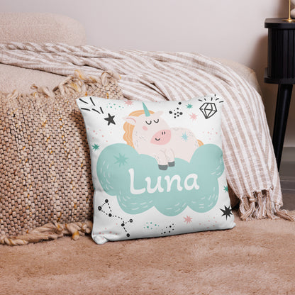 Personalized Name Pillow - Unicorn