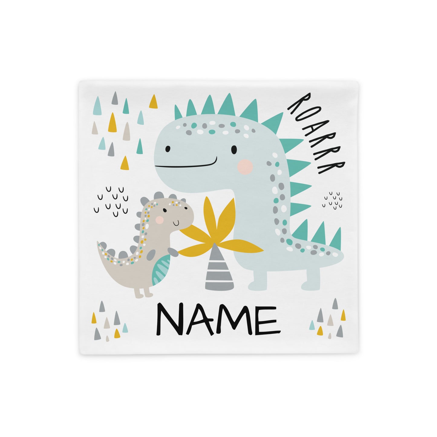 Personalized Name Pillow - Dinosaurs