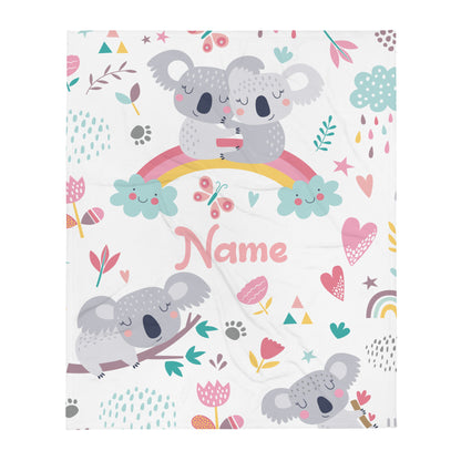 Personalized Name Blanket - Koala