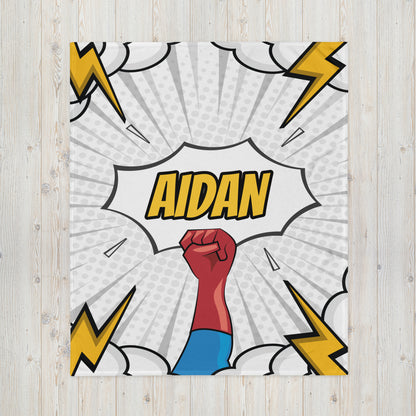 Personalized Name Blanket - Superhero