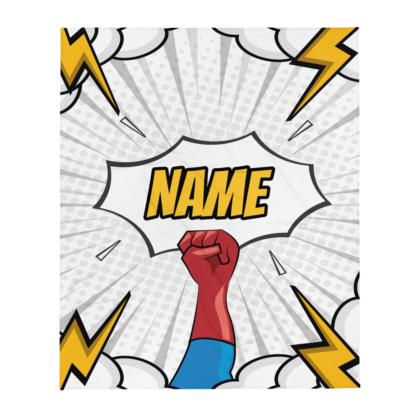 Personalized Name Blanket - Superhero